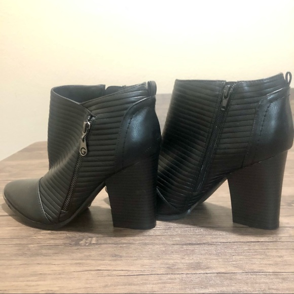 G by Guess Mayko Black Moto Pointed Toe Booties - Picture 11 of 14